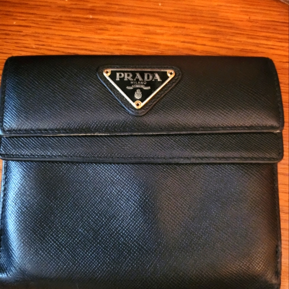 Prada vintage Tri fold wallet